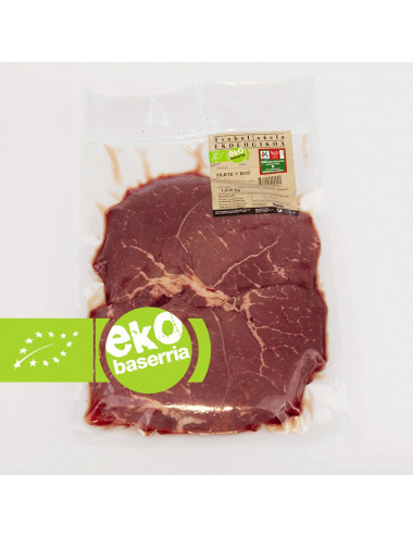 FILETE DE PRIMERA TERNERA ECOLÓGICA. 1Kg. EUSKO LABEL