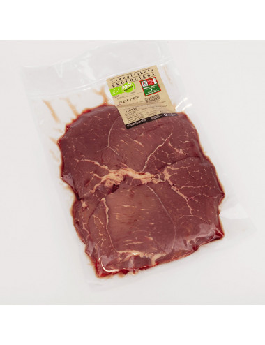 FILETE DE PRIMERA TERNERA ECOLÓGICA. 1Kg. EUSKO LABEL