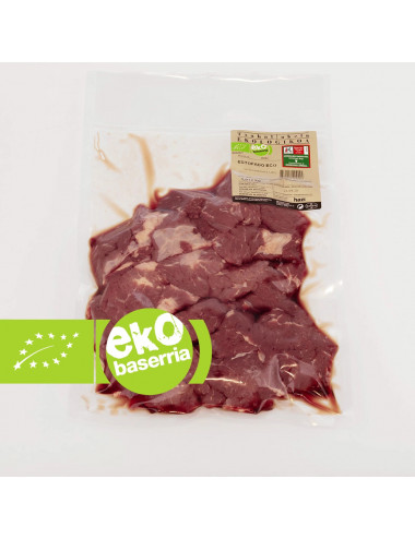 Estofado de ternera ecológica. 1kg. EUSKO LABEL