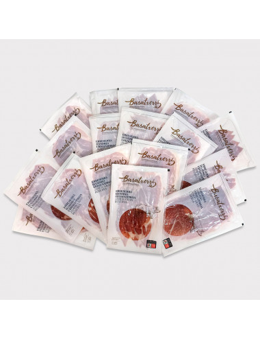Medio jamón Gran Reserva Basatxerri. Loncheado. EUSKO LABEL