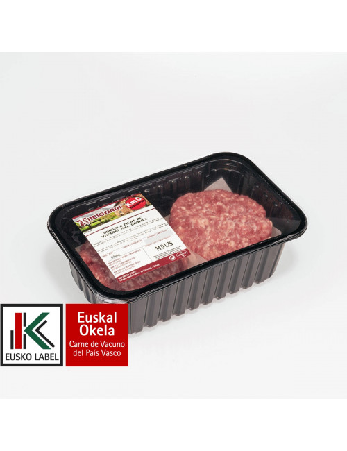 Hamburguesa de ternera XXL. 240g/ud. EUSKAL OKELA