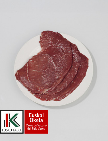 Filetes de vaca primera A. 1kg. EUSKO LABEL