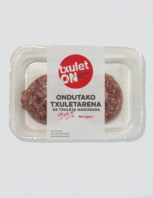 TxuletON. Hamburguesa 99% carne de txuleta madurada