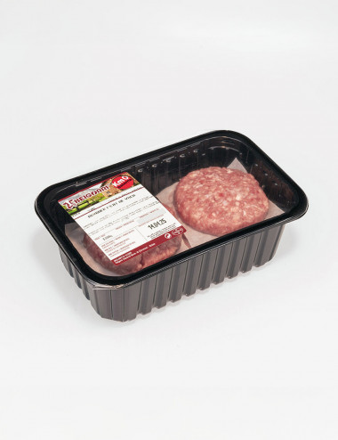 Hamburguesa de vaca. 82% carne