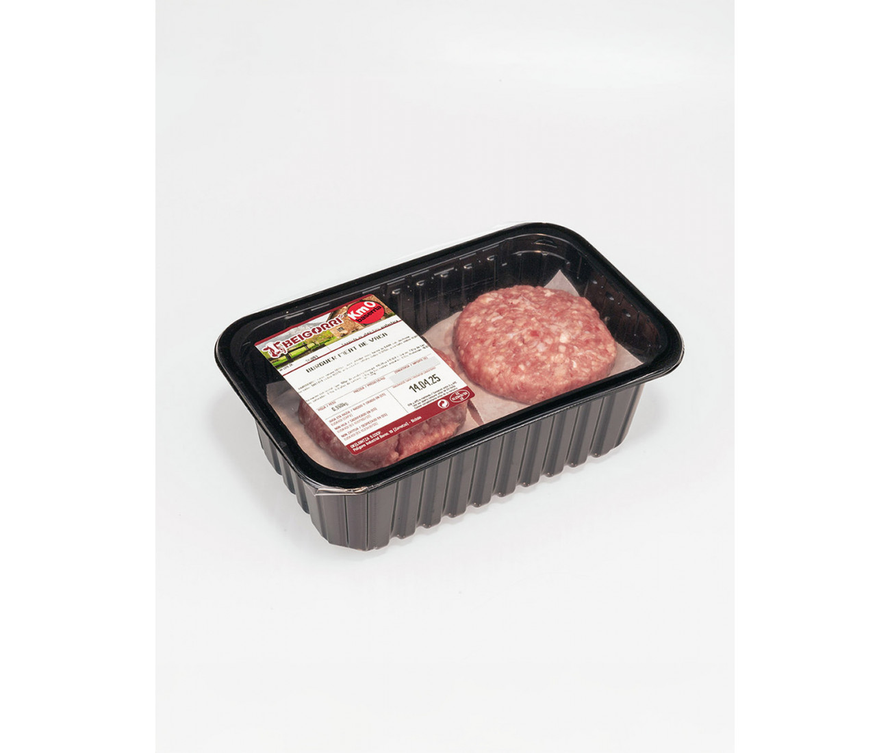 Hamburguesa de vaca. 82% carne