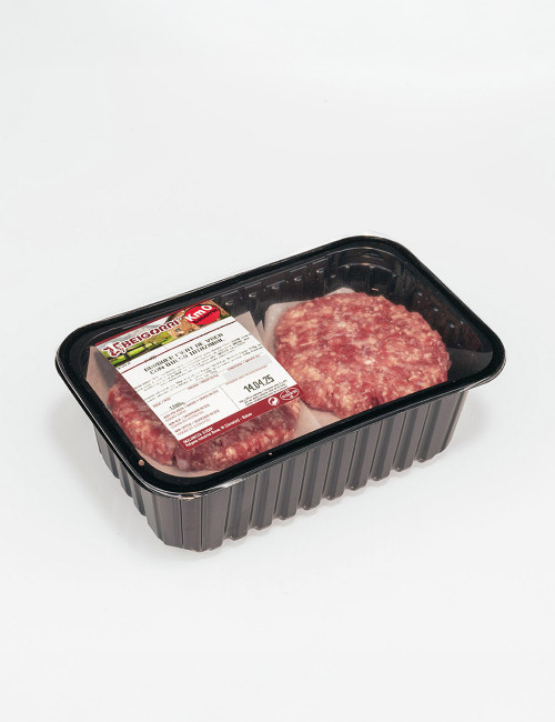 Hamburguesa de vaca con queso D.O. Idiazabal.