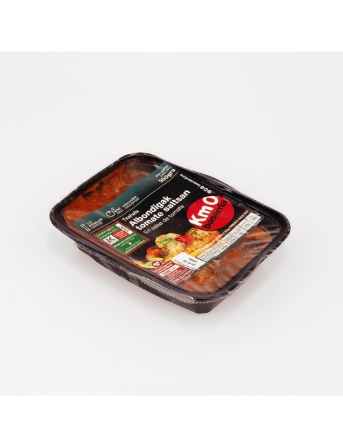 Eskaintza-paketea. Txahal haragi bolak tomate saltsan. EUSKO LABEL. 300g