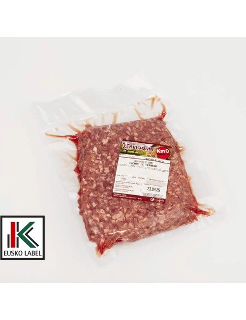 Carne picada de ternera. EUSKAL OKELA. 1Kg.