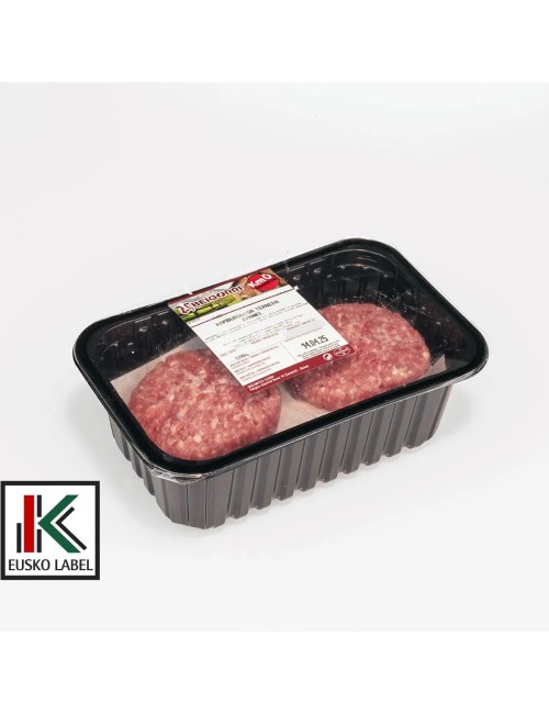 Hamburguesa de ternera. EUSKO LABEL