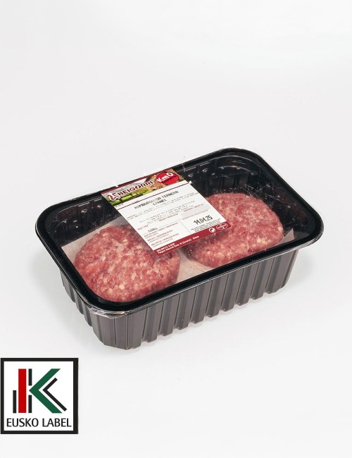 Hamburguesa de ternera. EUSKO LABEL