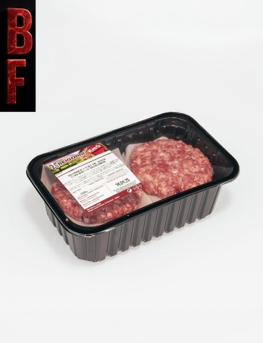 Hamburguesa de vaca con queso D.O. Idiazabal.