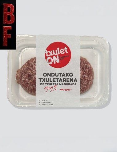 TxuletON. Hanburgesa, % 99an txuleta okela heldua