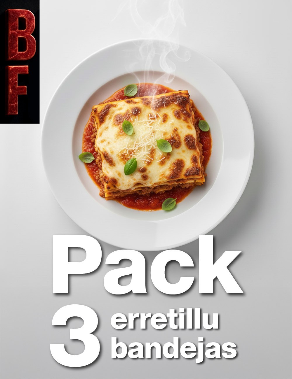 Pack oferta. Lasaña de ternera. EUSKO LABEL 300G