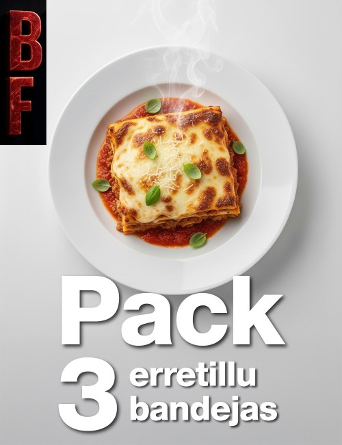 Pack oferta. Lasaña de ternera. EUSKO LABEL 300G