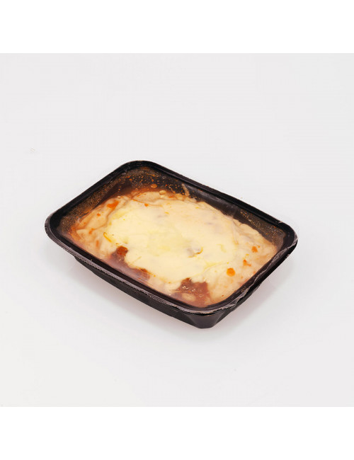 Eskaintza-paketea. Txahal okelaz betetako berenjena. EUSKO LABEL 300g