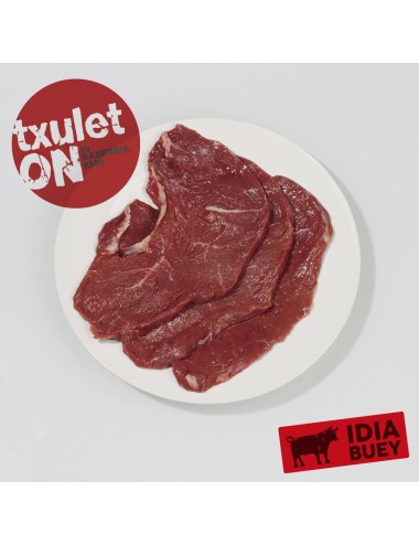 Filetes de tapa. Carne de buey. 1Kg