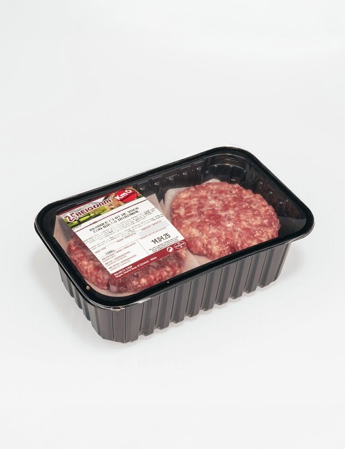 Hamburguesa de vaca con queso D.O. Idiazabal.