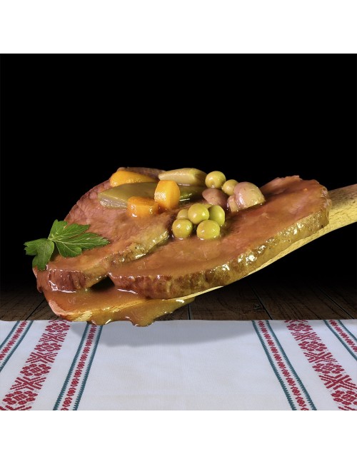 Pack Oferta 3x2. Redondo de ternera en salsa. EUSKO LABEL. 300g