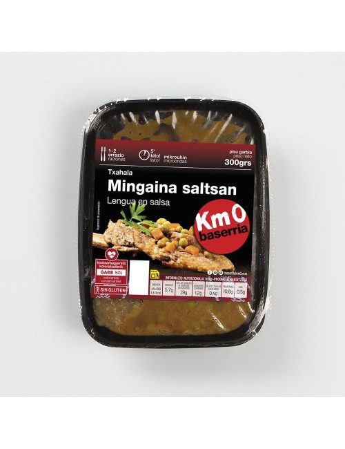 3x2 Lengua en salsa con verduras. 300G