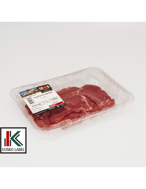 Filete extrafino de entrecot de ternera. EUSKO LABEL