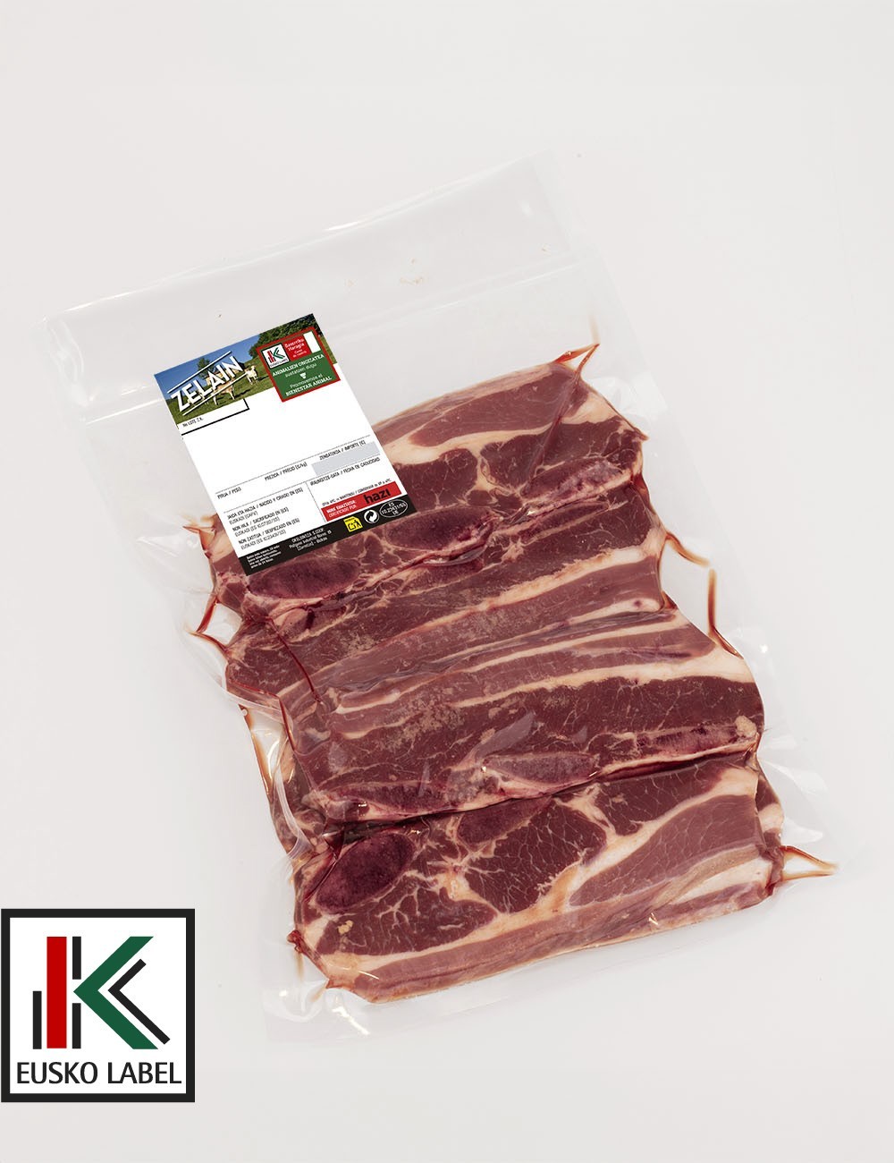 Churrasco de ternera. 1kg. EUSKO LABEL