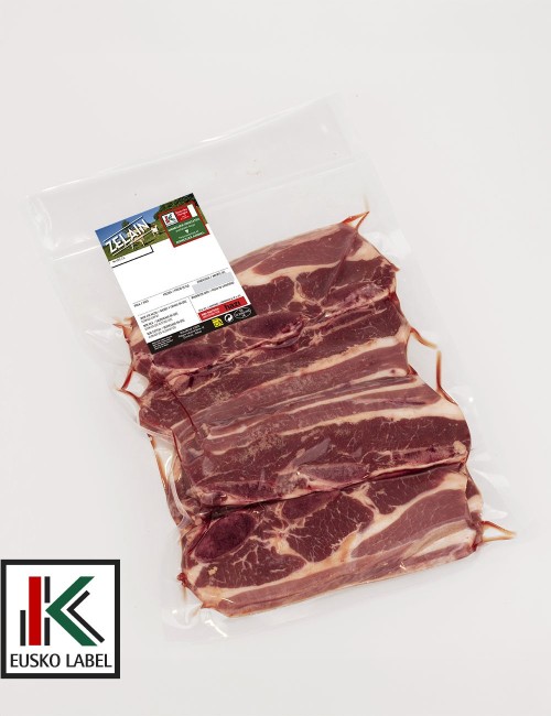 Churrasco de ternera. 1kg. EUSKO LABEL