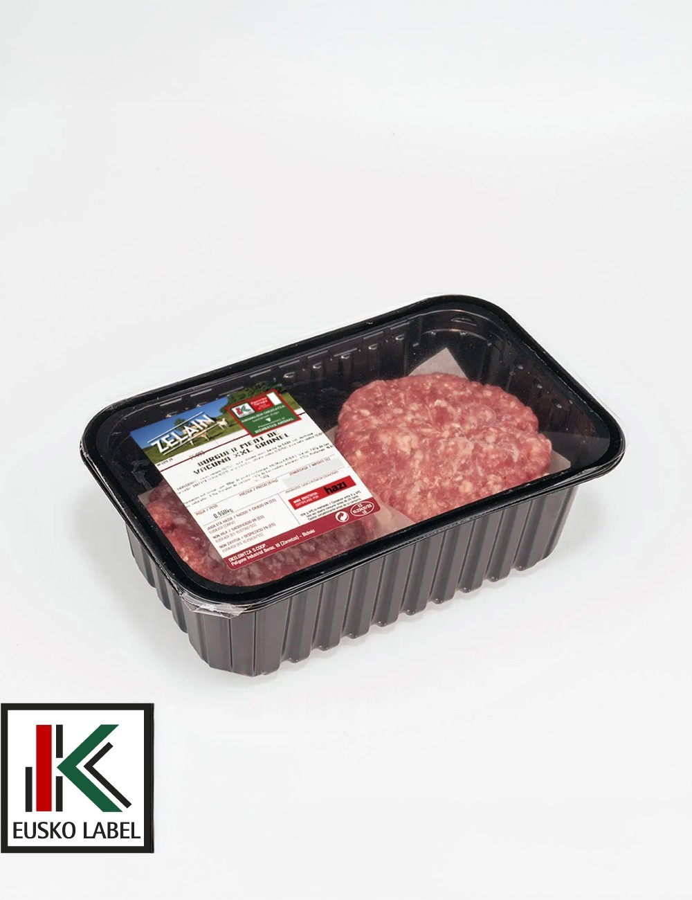 Hamburguesa de ternera XXL. 240g/ud. EUSKO LABEL