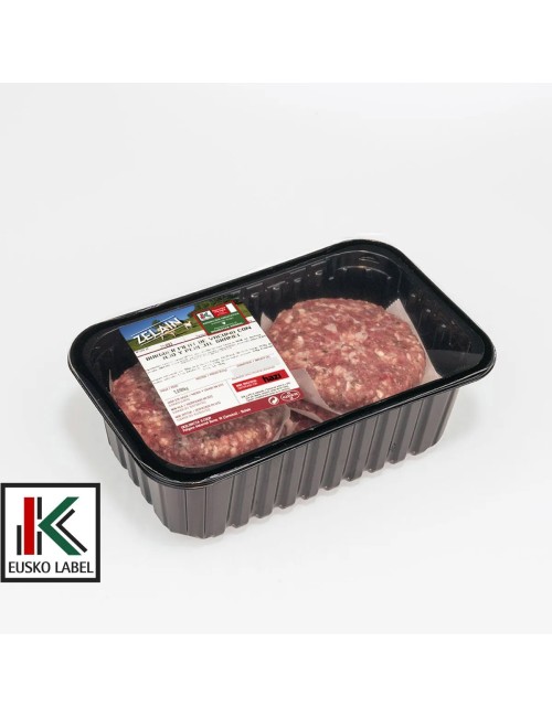 Hamburguesa de ternera con ajo y perejil. EUSKO LABEL