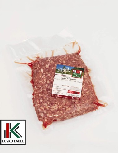 Carne picada de ternera. EUSKO LABEL. 1Kg.