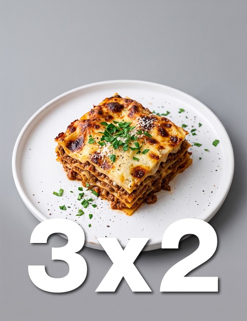 3x2 Lasaña de ternera. EUSKO LABEL. 300G