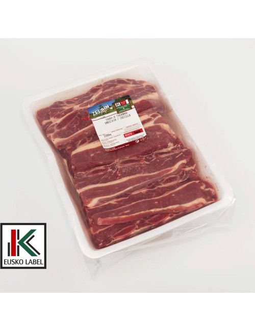 Churrasco de ternera. 3kg. EUSKO LABEL