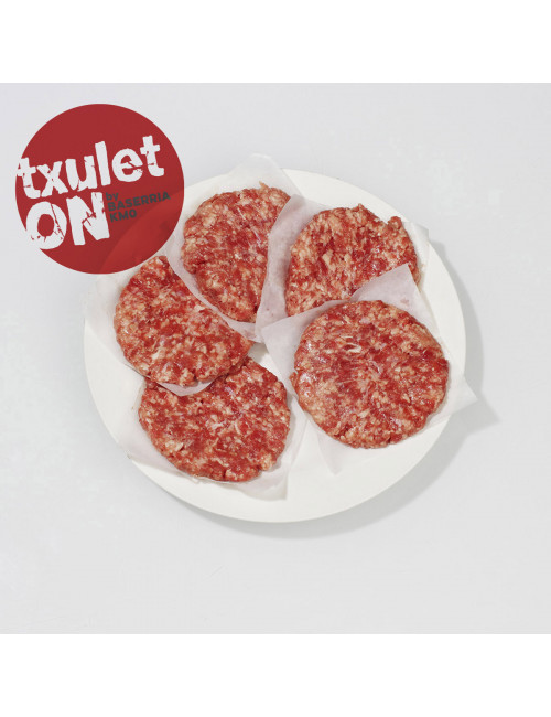 Estilo carnicero. 95% Carne de vaca. TxuletON