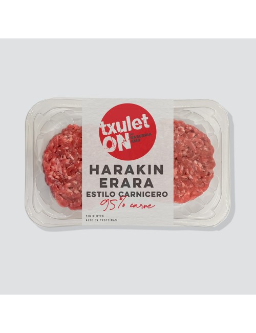 Estilo carnicero. 95% Carne de vaca. TxuletON