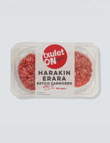 Estilo carnicero. 95% Carne de vaca. TxuletON
