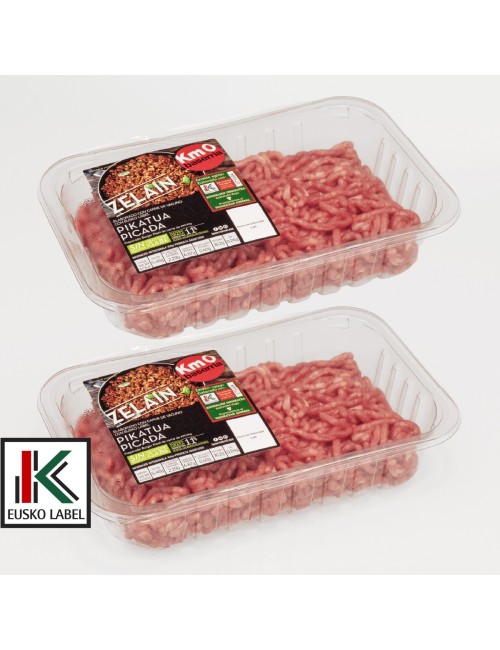 Carne picada de ternera. EUSKO LABEL. 1Kg.