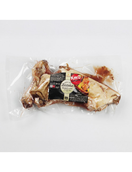 Cuarto de cordero lechal preasado. EUSKO LABEL