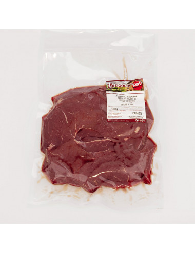 Filetes de vaca primera A. 1kg. EUSKO LABEL
