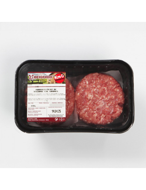 Hamburguesa de ternera XXL. 240g/ud. EUSKAL OKELA