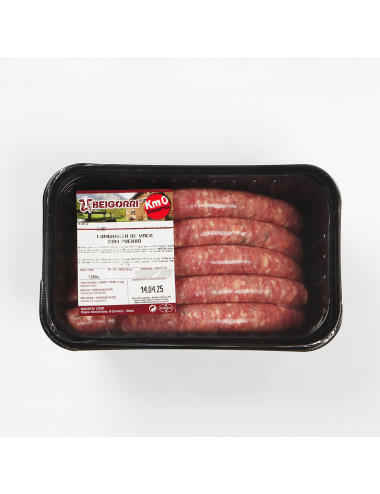Txahaltxitxa de vaca con puerro. 14uds. de 70gr.