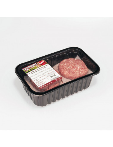Hamburguesa de vaca. 82% carne
