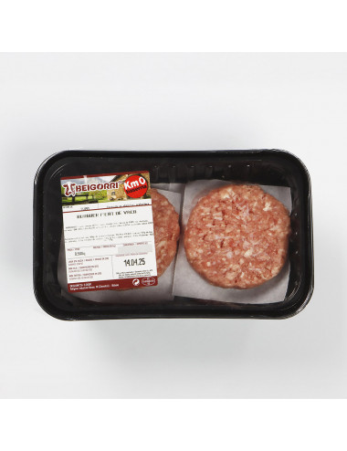 Hamburguesa de vaca. 82% carne