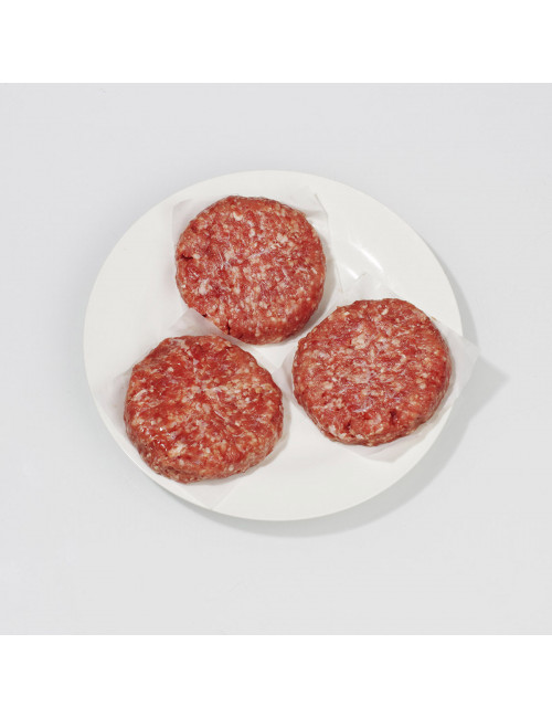 Hamburguesa de vaca. 82% carne